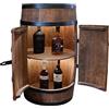 CREATIVE COOPER Scaffale per Vino in Legno Con Porta a LED, Barile Con Alcool, per Bar, Minibar, Altezza 80 cm (Wenge)