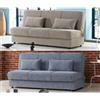 Bagno Italia Divano letto con vano contenitore 190x108 in tessuto grigio o beige