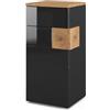 Vicco Mobiletto bagno Eden, Antracite, 40 x 84 cm, per montaggio a parete con suddivisione interna variabile