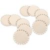 Holibanna 10 Pezzi Fondini in Legno Naturale per Cestini Rotondi da Base Rigida per Borse e Cesti all Uncinetto Supporto Leggero e Resistente per Progetti Fatti a Mano e Lavori Manuali