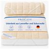 PROCAVE protezione per materassi in vello d'agnello, con angoli elastici, Cotone, Beige, 140 x 200 cm