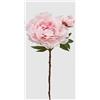 EDG - Enzo de Gasperi Ramo Peonia Artificiale con bocciolo, Fiori Finti realistici per Decorazioni H54 cm 2 Varianti(1pz) Rosa