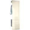 Vladon Carlton Hallway Set 5, Set di contenitori per corridoi con 1 Pannello Appendiabiti con Anta incorporata e 1 Asta Appendiabiti, Antracite Opaco/Beige Lucido (52 x 193 x 35 cm)