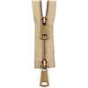 ROWCES 5# Doppi cursori Colorati Open-End Cerniera in Metallo Rame Cerniera a 2 Vie per Accessori per Cucire Indumenti, Beige, 80cm