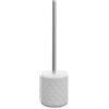 Inbagno Scopino WC Bianco, Include Spazzola WC e portascopino in Ceramica, Linea Cristal