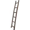 Biscottini Scaletta porta asciugamani bagno 180x8x44 - Scala Decorativa in Legno - Scala portasciugamani - Scaletta legno appendi asciugamani - Portasciugamani da parete Metallo, Bambu