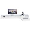 asdchZen Scrivania Angolare A Forma Di L Fissata Al Muro, Tavolo Angolare Per Ufficio Domestico, Scrivania Galleggiante Per Laptop, Pieghevole, Per Studio, Camera Da Letto, Bagno O Balcone (Bianco 120X60X40Cm