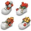 DLM Bomboniere DLM26562STOCK (Kit 12 Pezzi) Scarpetta in Resina con Fiori e Coccinella Portafortuna XD1245 bomboniera Regalo