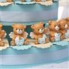 Viale Magico Torta Bomboniera Battesimo Confettata Orsetto con Ali Bimbo Statuina 35 fettine
