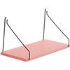 WAZUBC Mensole Galleggianti in Legno Montaggio a Parete Massello Mensola Decorativa da Parete per Camera da Letto, Cucina, Soggiorno, Ufficio (rosa)