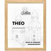 Schloss Bilderrahmen Mosel - Cornice per Poster Standard, Colori Speciali, MDF, Rovere Sonoma, 30 x 45 cm Kunstglas 1mm Klar