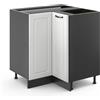 Vicco Mobile ad angolo cucina R-Line, Bianco country, 75.6 cm