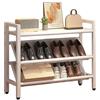 Generico Scarpiera Stretta Inclinata Salvaspazio, Scaffale Scarpe Sottile Indipendente for Piccoli Spazi e Angoli, Robusto Portascarpe In Acciaio for Ingresso Corridoio Dietro Porte E Armadio(White,50x19x65cm)