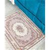 Preziosa Tappeto Rettangolare con Motivo Floreale Fondo Antiscivolo Home Misure Varie - 55x80 cm, Rosa