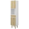 Vicco Mobili da bagno Arla, Bianco/quercia, 40 x 161 cm