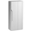 AQA DESIGN pensile bagno, mobile bagno sospeso completamente realizzato in MDF e PET, pensile bagno sospeso reversibile dxsx, anta con chiusura rallentata - Bianco - 35x18x78,2 cm