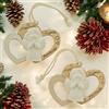 Doni Bomboniere 6PZ Appendino Angioletto in Gesso di Natale in Legno con Cuore Fai da Te Addobbi Natalizi Decorazioni Albero di Natale Pacco Regalo Incisione Originale Economico Gadget Famiglia