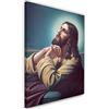 Feeby Tela Immagini Preghiera Quadro Foto d'Arte Gesù Cristo Multicolore 40x60 cm