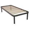Reti D'Amora Rete a doghe in Ferro e Faggio 80X190 Tutte Le Misure Ortopedica, Struttura in Ferro, Doghe in Legno di Faggio, Resistente, Traspirante, Altezza da Terra 35cm, Made in taly. (80 X 200)