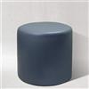 AM DESIGN Pouf POUFF Puff PUF Tondo Arredamento Eco-Pelle POGGIAPIEDI Design Made in Italy (Grigio Scuro)