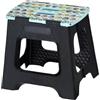 Vigar Compatto Sgabello Pieghevole per Adulti, 32 cm, Sgabello Pieghevole Portatile Antiscivolo per Casa, Cucina, Bagno, Campeggio, Doccia, Supporta fino a 150 kg, Owl on Top