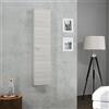 Kiamami Valentina Colonna Sospesa Bagno 1 Anta Quercia Grigio Facile | 5 ripiani, apertura destra, 136x31,5x16 cm, laminato effetto legno, mensole vetro e legno