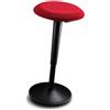Sedus se:fit, sgabello ergonomico, ausilio per la posizione eretta, rosso, plastica, base in gomma, regolabile in altezza 53-80 cm