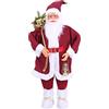 MAURY'S IL NUMERO UNO DEL RISPARMIO MAURY'S Pupazzo di Babbo Natale con Vestito Rosso da 100 CM