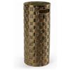MECSAL CASALINGHI Portaombrelli in Metallo Oro Design Moderno Ø20x55 cm - Porta Ombrelli Tondo Decorativo per Ingresso, Salotto o Ufficio - Stile Elegante e Resistente, Vari Modelli (Oro Cestino)