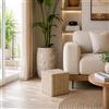 Generico Pouf Da Seduta Etnico Marocchino in Vimini Intrecciato - Eleganza Artigianale per Interni ed Esterni 2405231000
