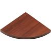 LoviStore Mensola da Muro ad Angolo Sospesa in Legno, Fissaggio con Reggimensola Angolare, Spessore 18 mm, Ripiano Supporto da Parete Melaminico (Noce, 35x35 cm)