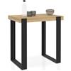 IDMarket - Tavolo da bar PHOENIX in legno e nero 90 cm