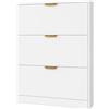 VOWNER Scarpiera Slim, Portascarpe Salvaspazio, 24cm, Bianco