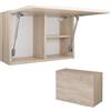 PLATAN ROOM - Armadietto da bagno 80/120/160/200/240 di larghezza, mobile da bagno, pensile pieghevole (rovere Sonoma, 60 x 40 x 25)