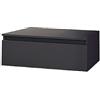 Liberoshopping Mobile bagno sospeso con cassetto soft closing in legno nobilitato- design moderno per lavabo da appoggio NILYA (Grafite Opaco, 120)