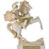 BeautifulGreekStatues Statua di Alessandro Magno di Macedonia con Cavallo Bucefalo Tono Dorato 18cm