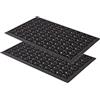 Astra Tappeto di gomma per porte esterne 40x60 cm set di 2 - Tappeto per porte esterne in gomma antiscivolo - zerbino per esterni - altezza: 13mm