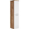 Badplaats B.V. Mobiletto del bagno Saturnus 130 cm Rovere con Bianco - Mobiletto armadietto per il bagno armadio mobili Cabinet laterale