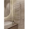 Elna-Service Elna® Scaldasalviette Elettrico Bianco 81x48 cm, 130W - Termosifone Bagno in Acciaio Inox 304 con Termostato & Timer, IP44 - Scaldasalviette a Parete