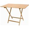 Mottiwood Tavolo Pieghevole, Tavolino Richiudibile, Salvaspazio, 80x60x73.5hcm, Legno Faggio, Interno e Esterno