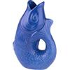 Giftcompany Gift Company Vase Monsieur Carafon S, vaso decorativo a forma di pesce, gres, Azzurro