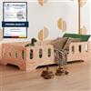 smartwood Letto Montessori 80x180 cm con Sponde, Legno, TILA 2
