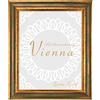 BIRAPA Cornice portafoto Vienna in legno massiccio, 21 x 29,7 cm, DIN A4, verde oro, dimensioni