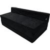 Natalia Spzoo Materasso Pieghevole 200x120 cm - Materasso Ospiti Premium in Schiuma, Fodera Lavabile, Ideale per Camper e Ospiti, Confortevole e Versatile (Nero)