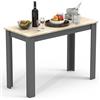 VCM sedie Tavolo Cucina, tavola da Pranzo, tavoli da Pranzo, Set Tavolo e sedie da Pranzo Tavolo da Pranzo in Legno Tavolo da Cucina Esal 110 x 50 cm Antracite/Rovere Miele