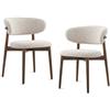 GAORUTO Set di 2 Sedie da Pranzo Moderne in Legno con Schienale, Sedia Singola per Il Tempo Libero, per Soggiorno, Camera da Letto, Ristorante B