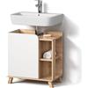 Livinity Mobile sottolavabo per bagno Marano, Sonoma/Bianco, 60 x 65 cm