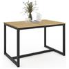IDMarket - Tavolo da pranzo rettangolare DETROIT 6 persone design industriale 120 cm