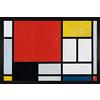 1art1 Piet Mondrian Composizione con Piano Rosso Grande, 1921 Zerbino 60x40 cm