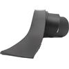 MG - MIGNOGNA GIANLUIGI - LAVORAZIONE AR Striscia di Cuoio per Realizzare Cinture, Bracciali e Borse, Strisce di Cuoio Italiano, Cuoio 100% Naturale e di Alta qualità, Disponibili in Varie Misure e Colori (Nero, 3 cm)